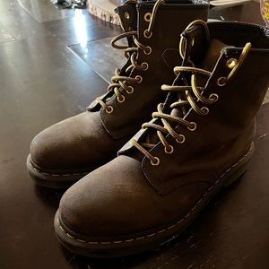 Doc Martens 1460 Crazy Horse Leather Lace Up Boots